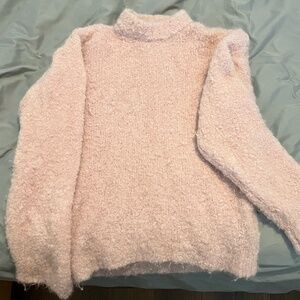 Small H&M Fuzzy Pink Sweater Wool Blend